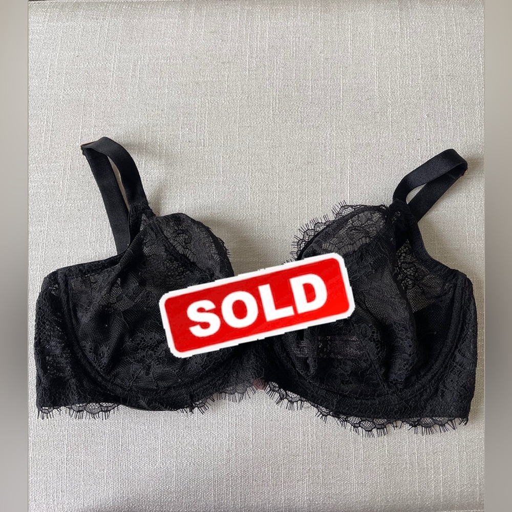 Black Lace Bra 36DD